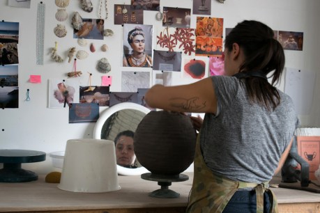 Artist creates ceramics hands-on with her heritage