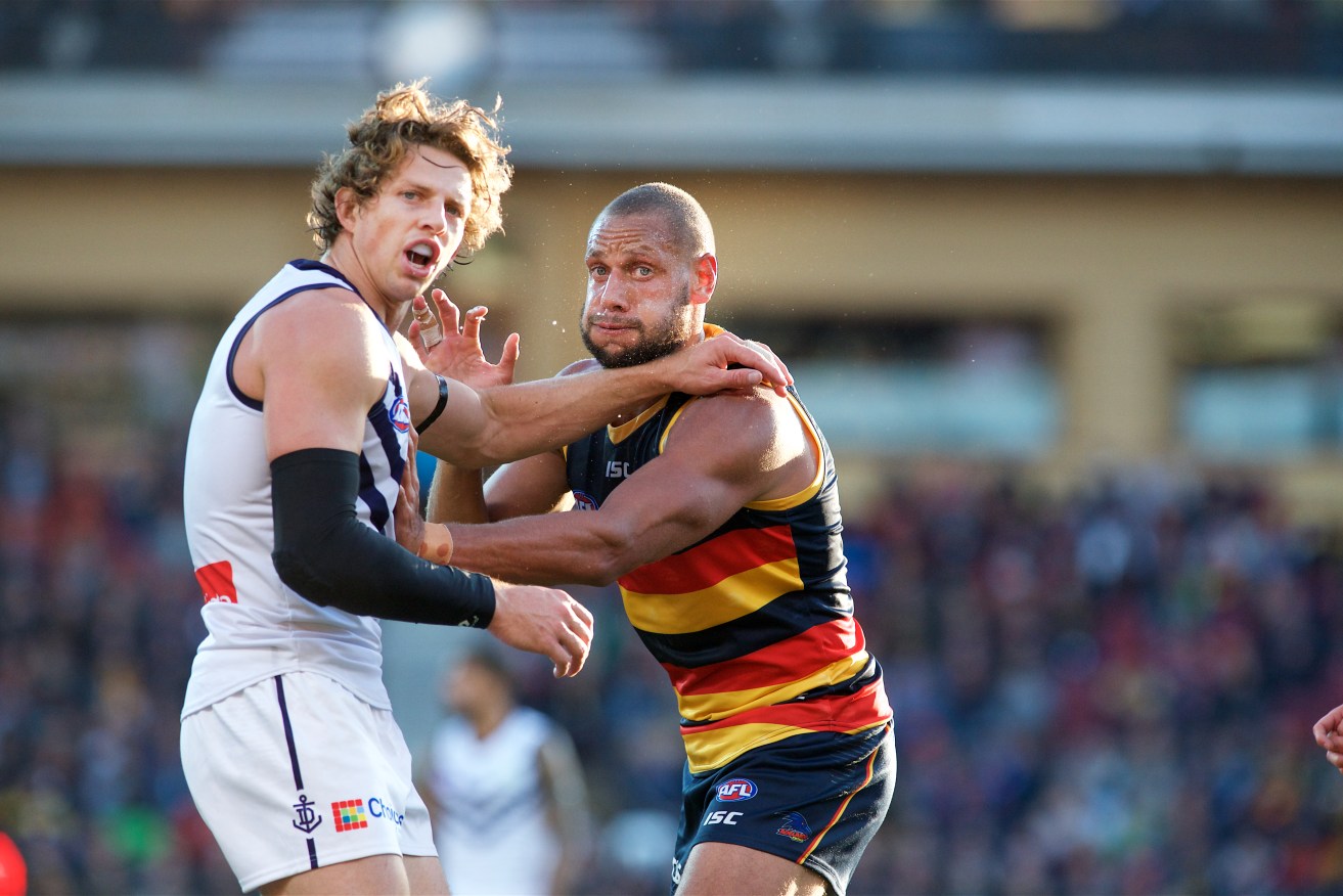 Cam Ellis-Yolmen played perhaps his best game for the Crows yesterday. Photo: Michael Errey / InDaily
