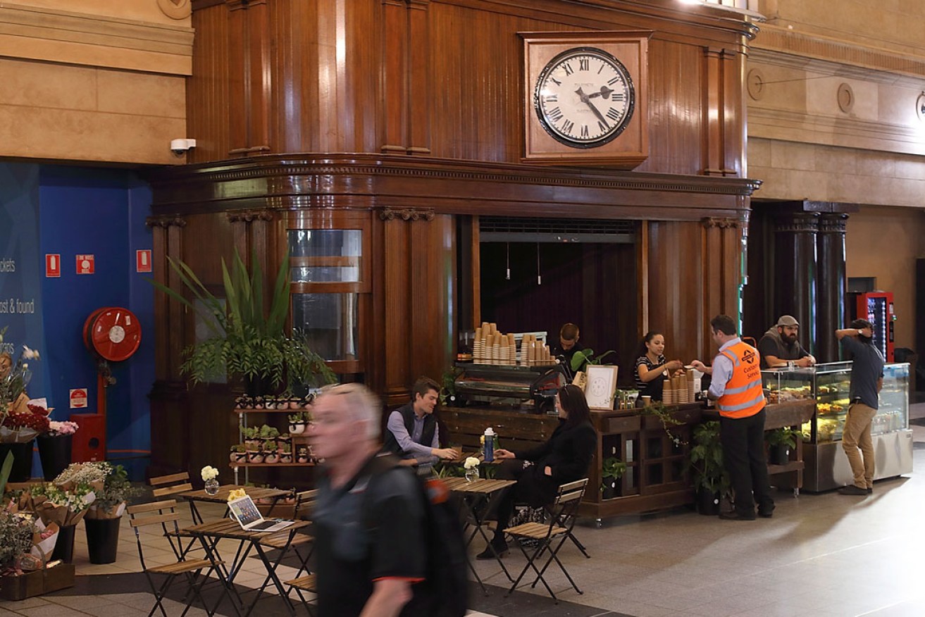 Platform 10 coffee shop in the Adelaide Railway Station. Photo: Tony Lewis / InDaily
