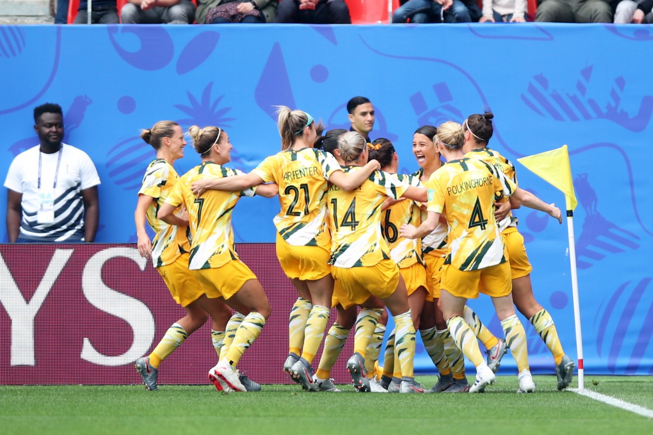  Matildas kept their World Cup hopes alive after defeating Brazil. Photo: supplied