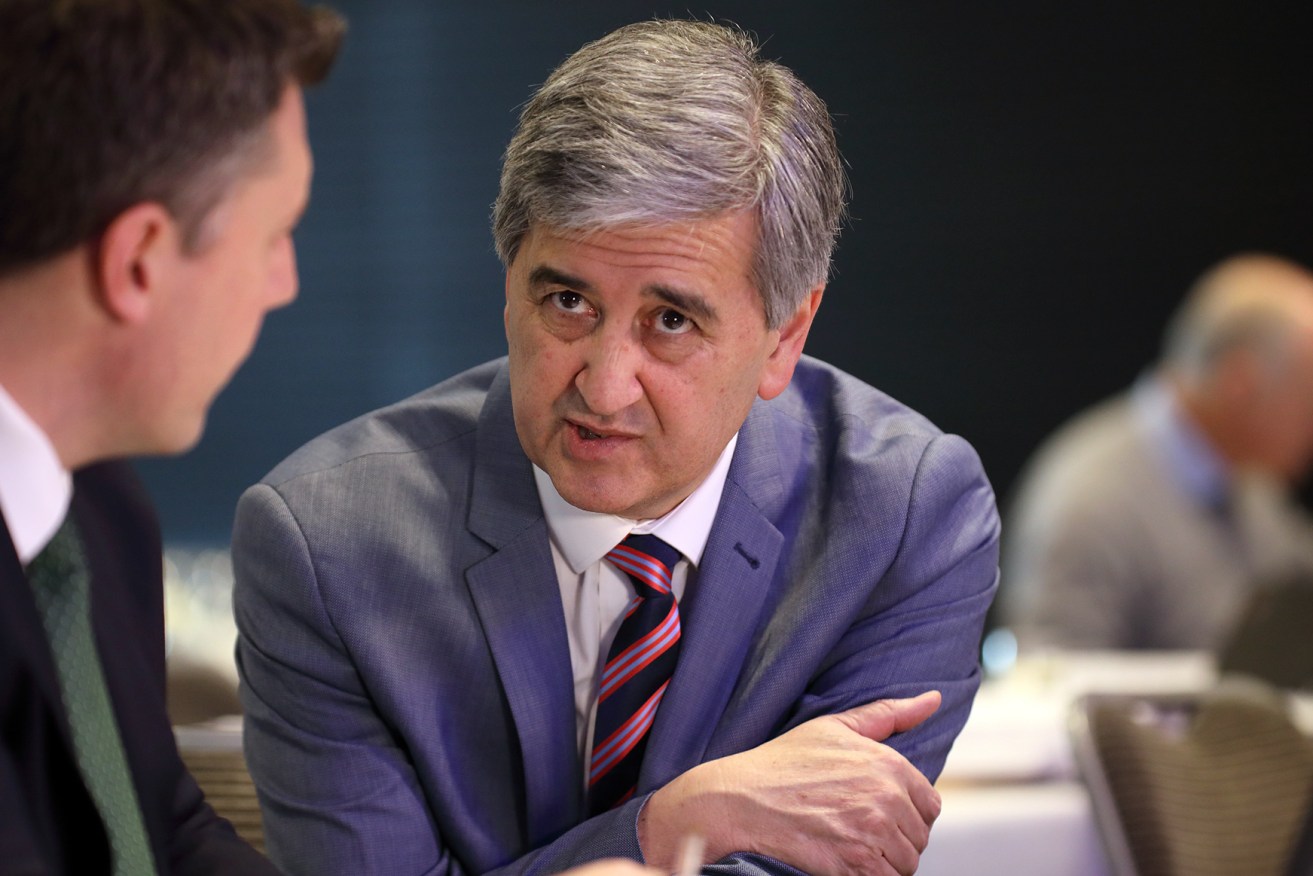 Rob Lucas at yesterday's State Budget lock-up. Photo: Tony Lewis / InDaily