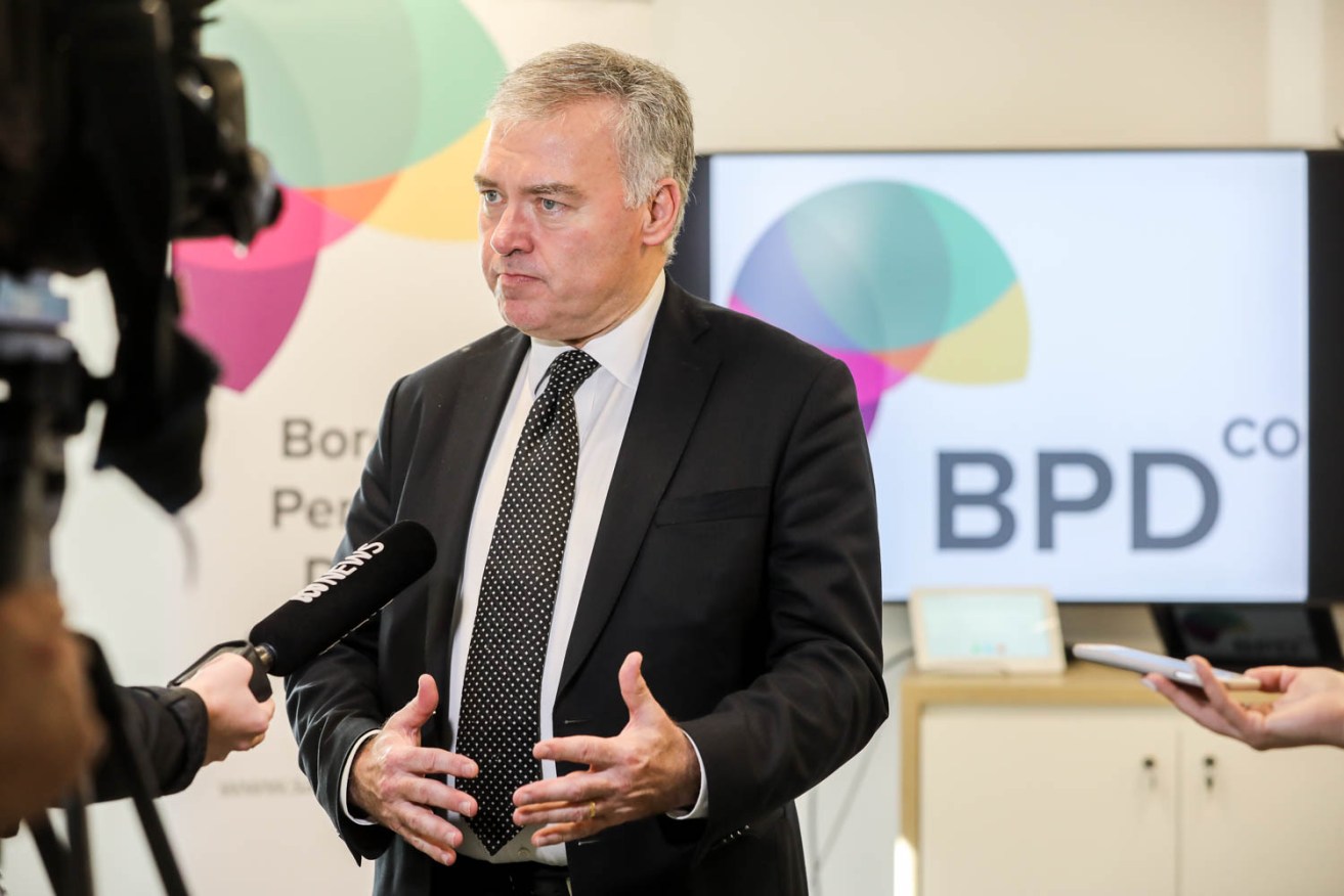 Health and Wellbeing Minister Stephen Wade at the opening of the Statewide Borderline Personality Disorder Collaborative (BPD Co). Photo: Russell Millard / InDaily