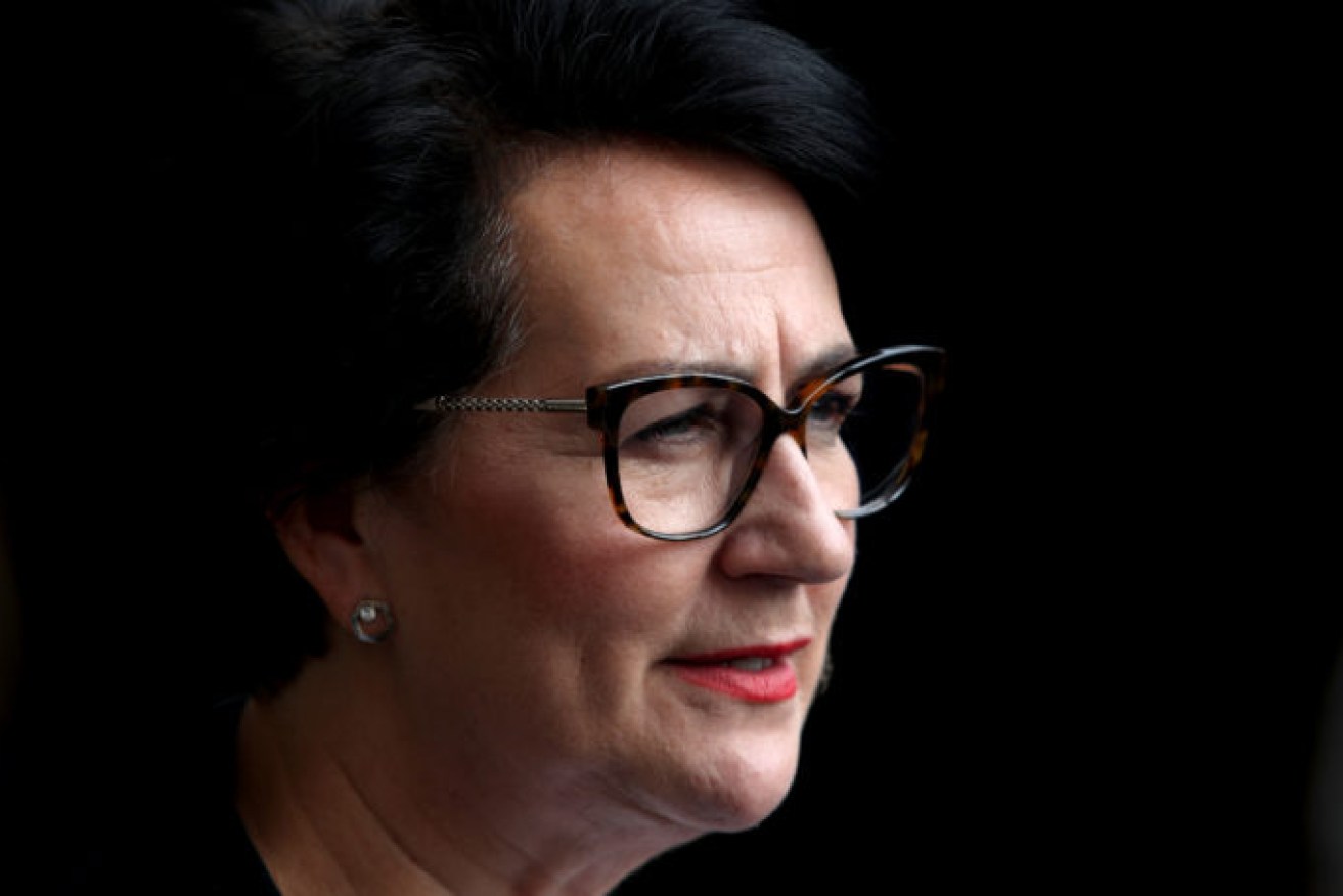 Attorney-General Vickie Chapman has defended her Department's decision over a domestic violence court assistance contract. Photo: Kelly Barnes / AAP 