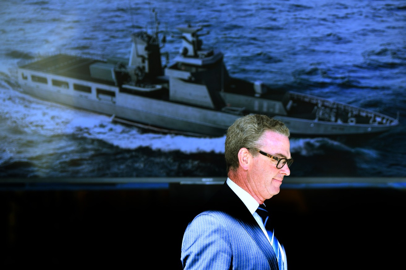 Former Defence Industry minister Christopher Pyne is under fire for taking a defence consulting job soon after leaving parliament. Photo: AAP/David Mariuz