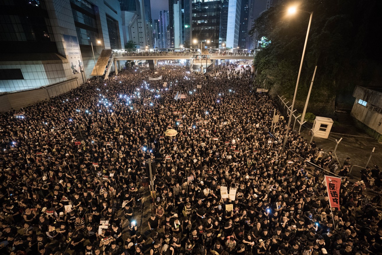 China says Hong Kong has returned to the motherland and Britain has no right to comment on protests in its former colony. Photo: supplied