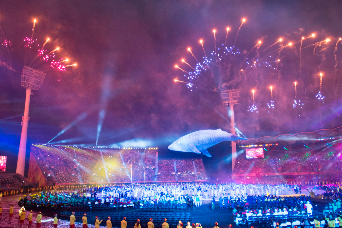 The 2018 Gold Coast Commonwealth Games opening ceremony. Photo:  Ryan Remiorz / AP