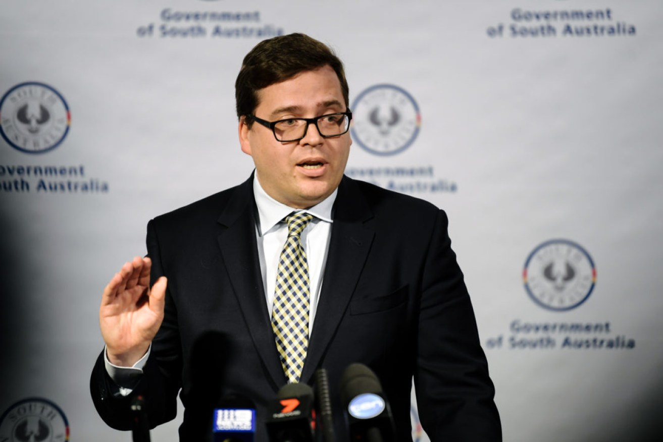 Education Minister John Gardner yesterday announced the mandatory vaccination policy. Photo: AAP/Morgan Sette