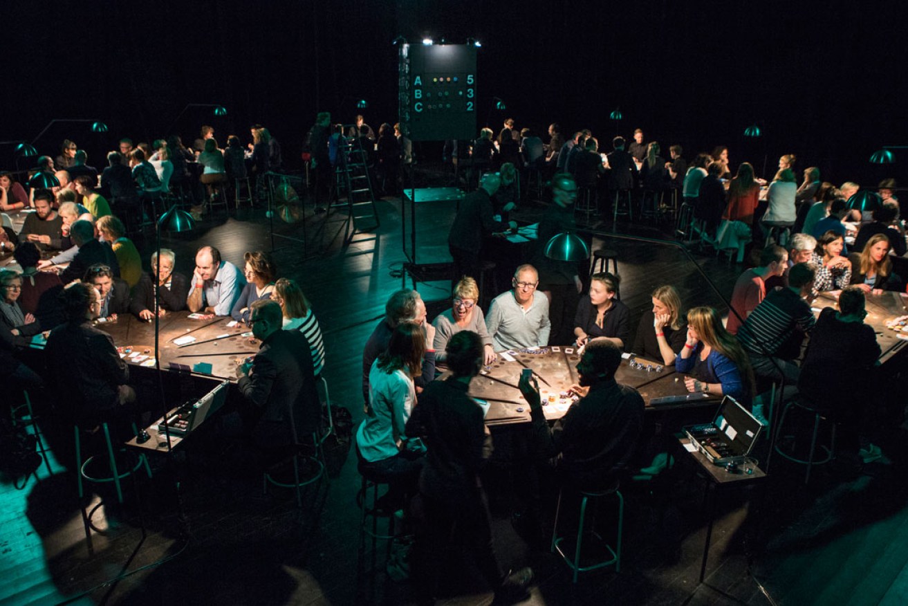 You're invited to the gaming table with Ontroerend Goed's £¥€$. Photo: Thomas Dhanens
