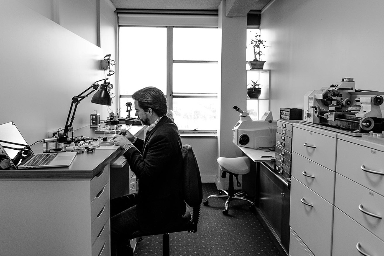 Richard McMahon at work in his Adelaide offices. Photo: Sven Kovac via CityMag