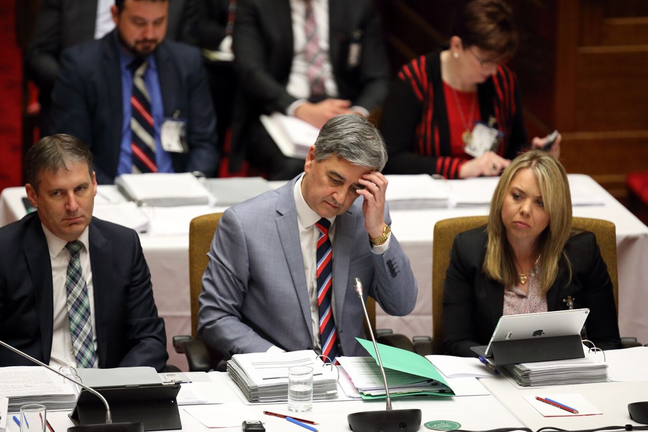 Rob Lucas, pictured at last year's estimates, says his land tax changes could see owners sell up and rents increase. Photo: Tony Lewis / InDaily