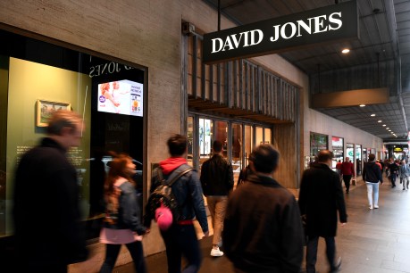 David Jones’ owner drops value by $437m, says Australian retail “in recession”