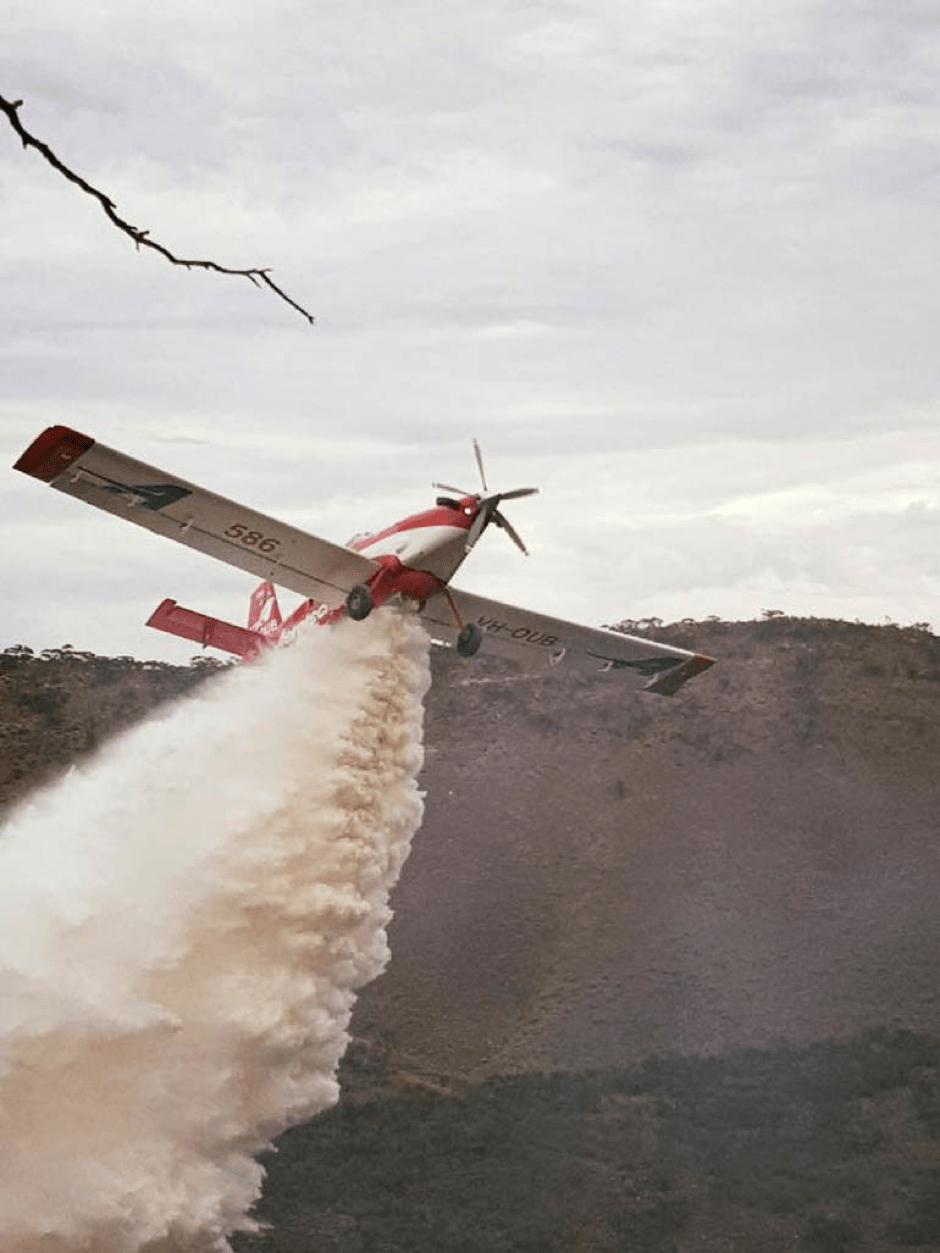 Aerotech’s planes are crucial in the fighting of bushfires across the state.