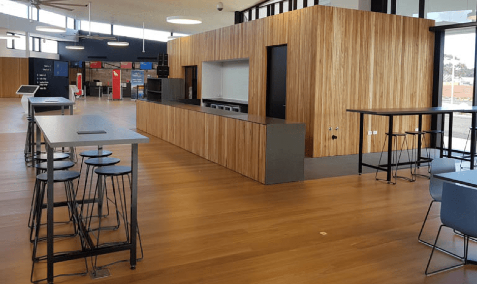 The new café complements the recently upgraded Kingscote airport.