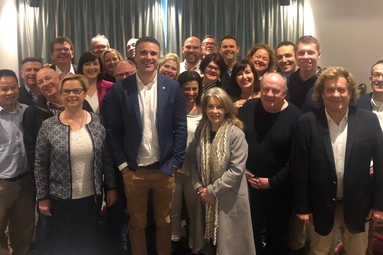 The Labor caucus posing at its recent strategy meeting. Photo: Twitter