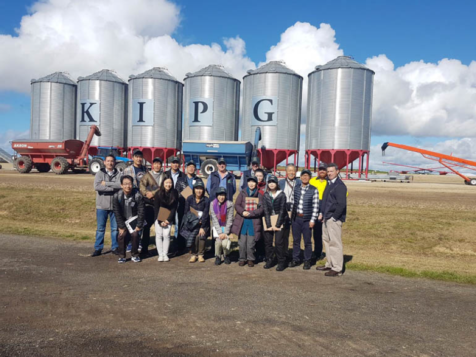 Delegates on their visit to KIPG in 2017. A group also visited the island this September.