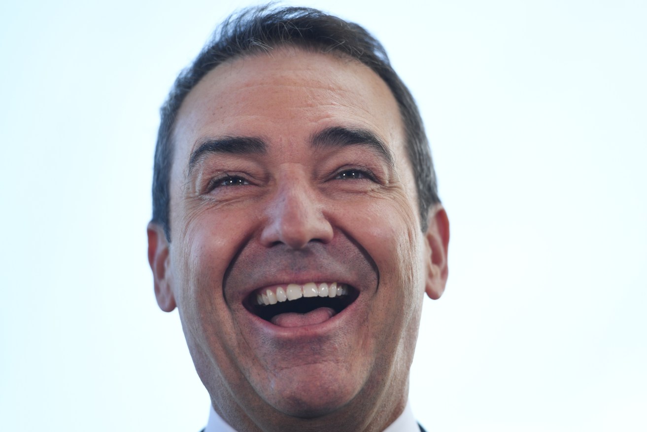 Steven Marshall thinks we have plenty to smile about. Photo: Tracey Nearmy / AAP
