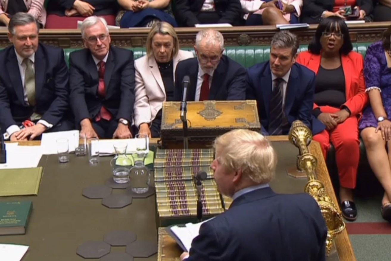 Prime Minister Boris Johnson speaking in the House of Commons this morning. Photo: PA Wire