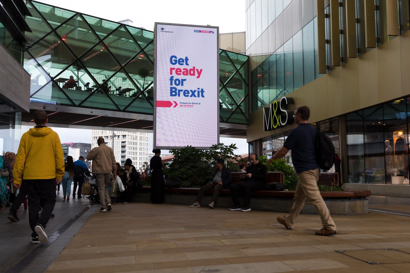 The UK Government has launched a Brexit information campaign but is under siege over planning. Photo: EPA/Vickie Flores