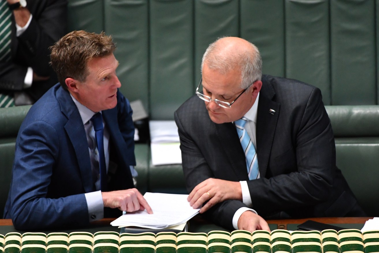 Attorney-General Christian Porter and Prime Minister Scott Morrison should divide their contentious religious freedom draft Bill. Photo: AAP/Mick Tsikas