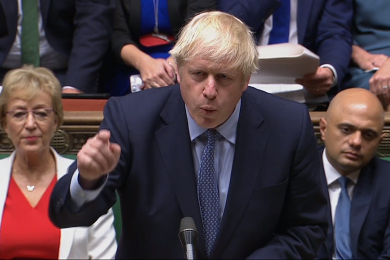 Boris Johnson says unless Parliament makes a vote of no-confidence in his government he has a mandate to move on with Brexit. Photo: House of Commons/PA Wire