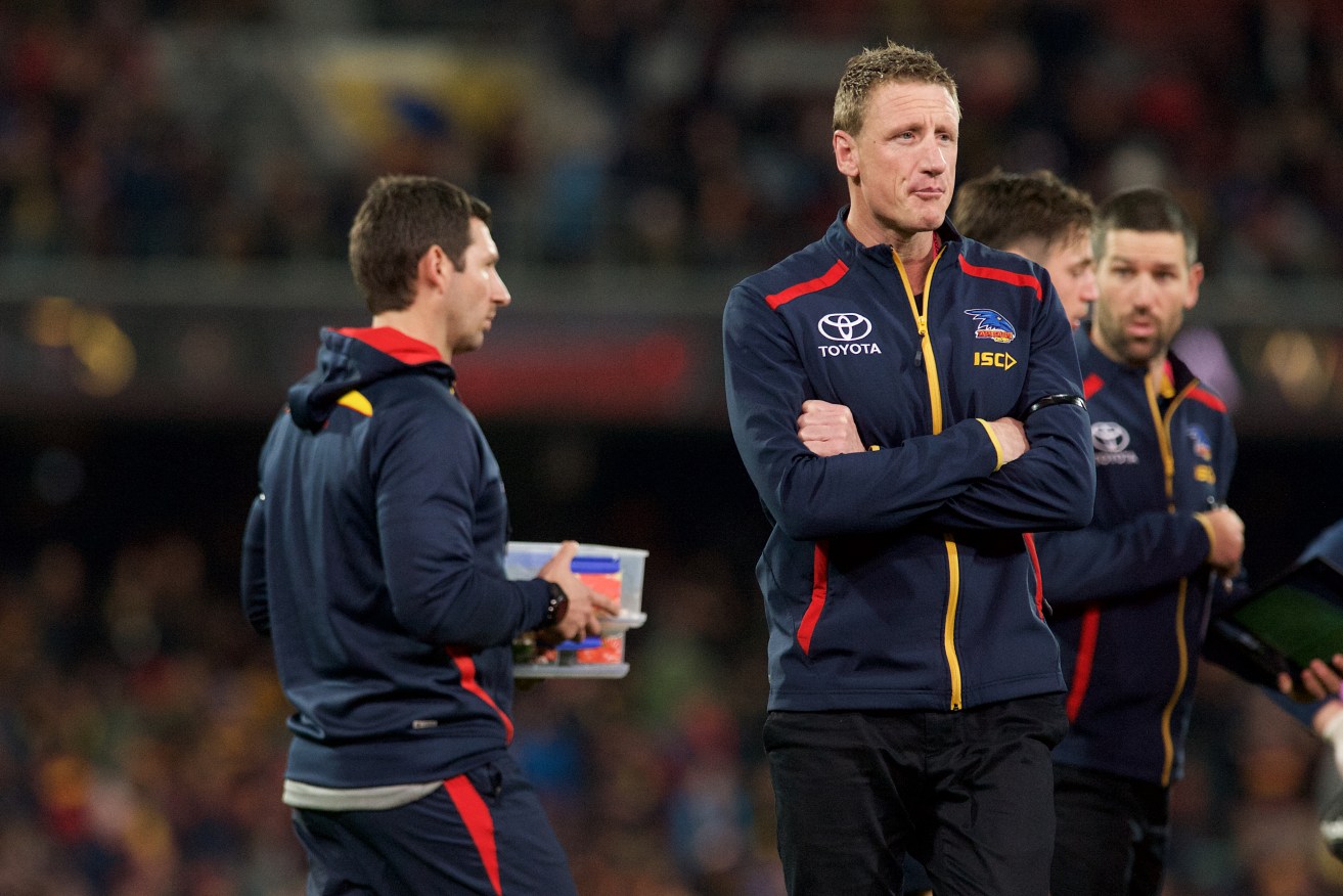 Brett Burton has finished at the Crows. Photo: Michael Errey / InDaily
