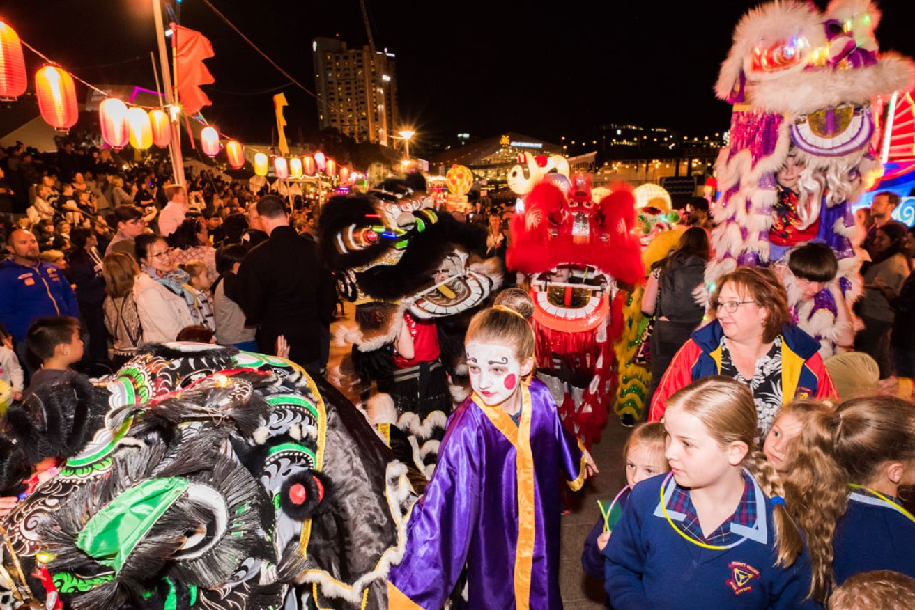 The Moon Lantern Parade is a highlight of OzAsia's opening weekend. Photo: Daniel Purvis