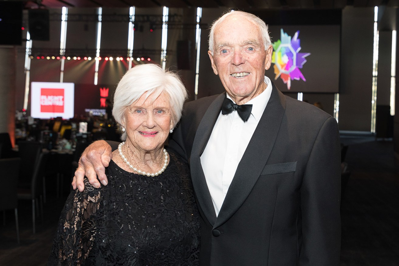 Neil Kerley with wife Barbara at the SA Sport Awards in 2019. Photo: Andrew Beveridge