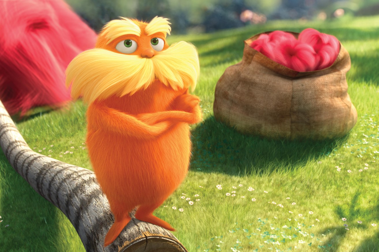 "I am the Lorax, who speaks for the trees, which you seem to be repurposing in an exciting project to maintain biodiversity as fast as you please". Photo: AP/Universal Pictures