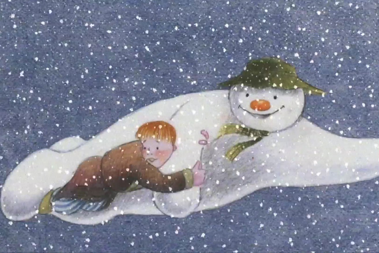 A still from the animated film The Snowman, for which composer Howard Blake created the score.