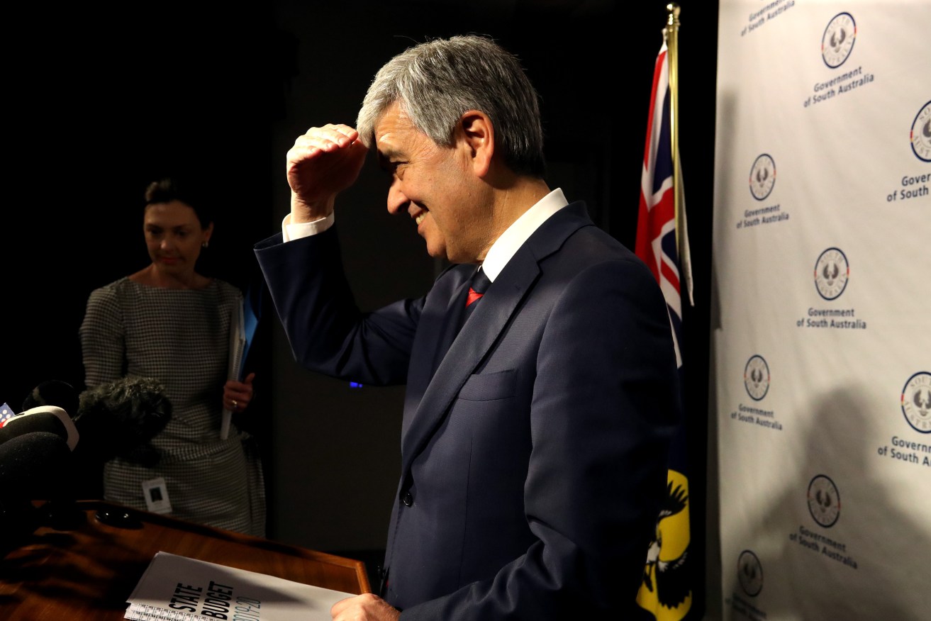 Rob Lucas at the release of last year's mid-year budget review. Photo: Kelly Barnes / AAP