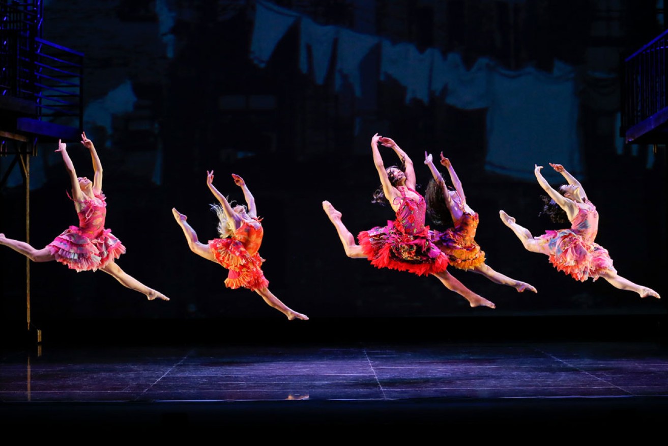 The choreography is a highlight throughout West Side Story. Photo: Jeff Busby