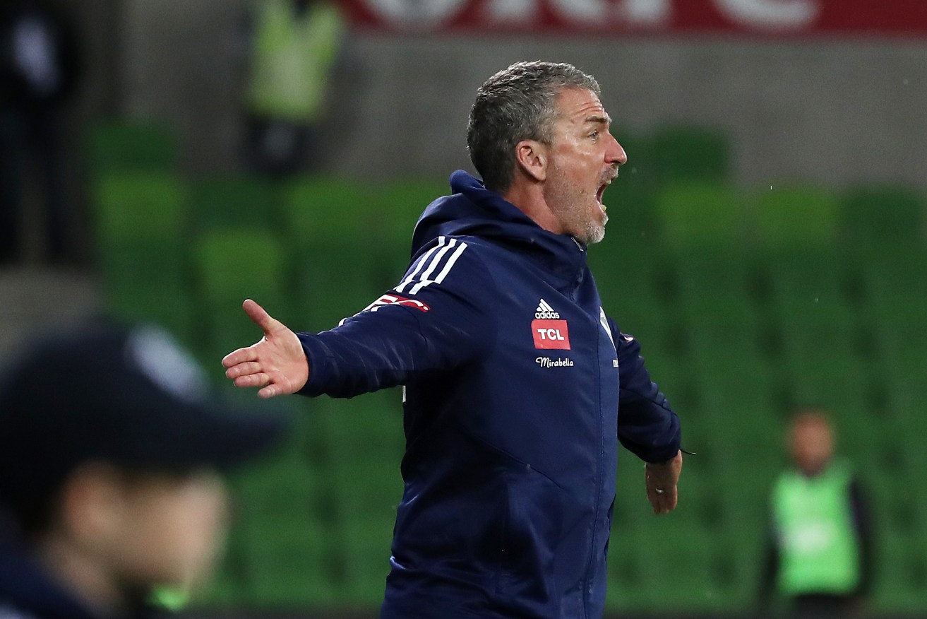 Marco Kurz's stint coaching Melbourne Victory has come to a quick end. Photo: AAP/George Salpigtidis