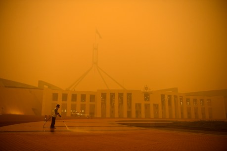Bushfires put cloud over budget surplus