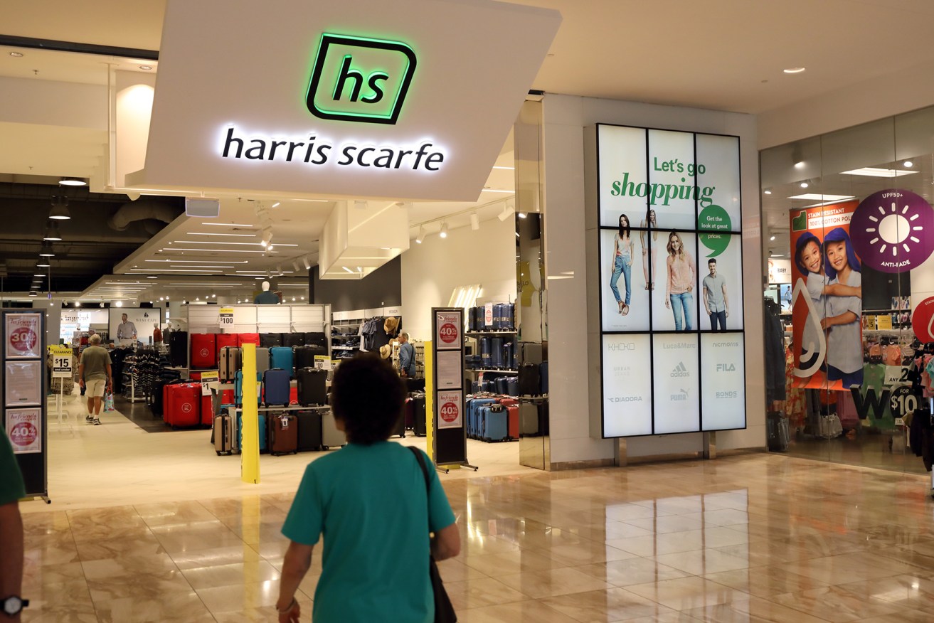 Harris Scarfe Rundle Mall. Photo: Tony Lewis/InDaily