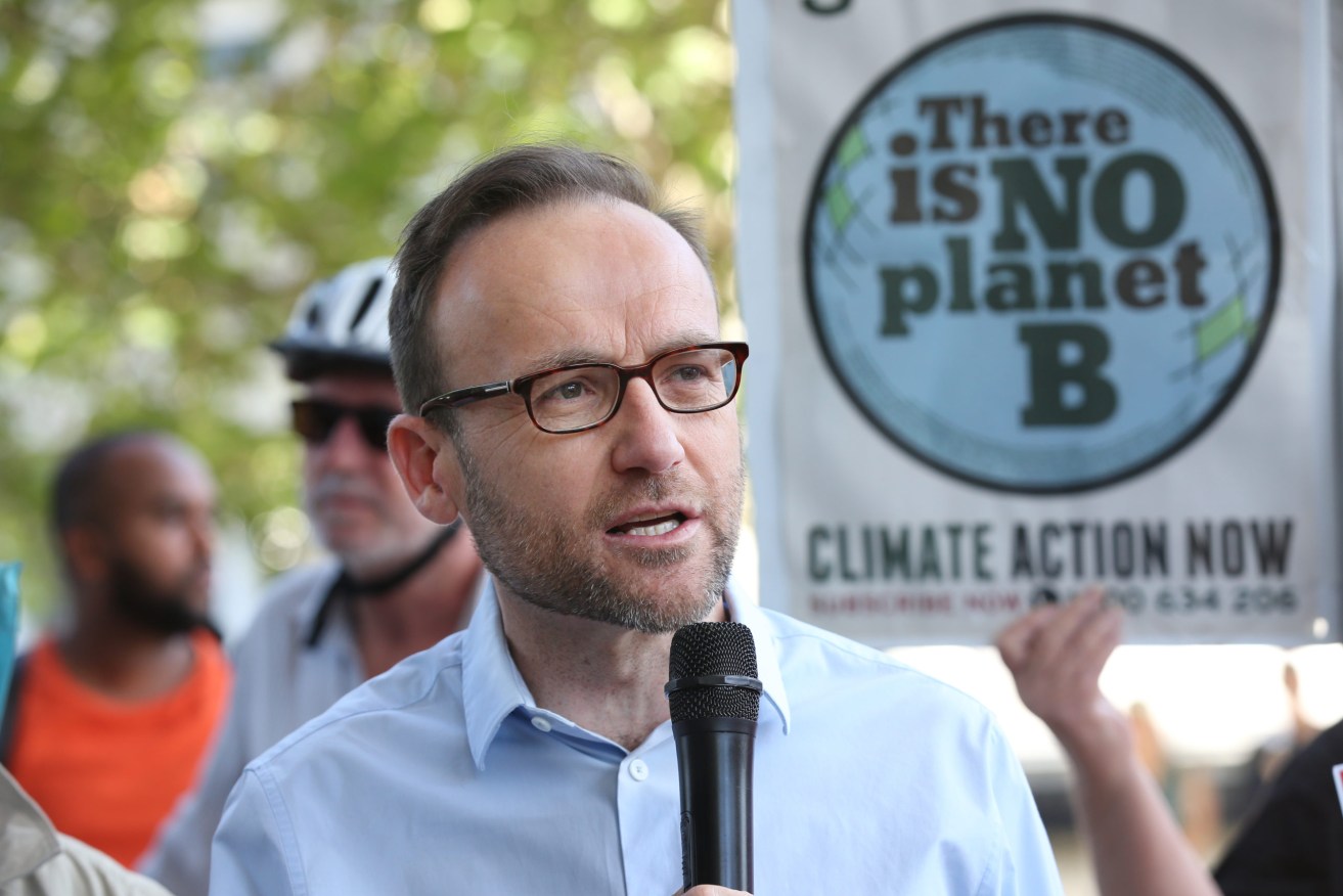 Greens leader Adam Bandt, one of the signatories on a letter to the government warning they won't rush through a bill "that doesn't make the grade". Photo: AAP/David Crosling