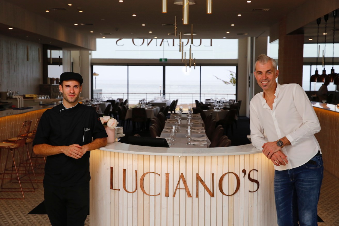 Luciano's head chef Loris Facciolo and consulting executive chef Adam Swanson.