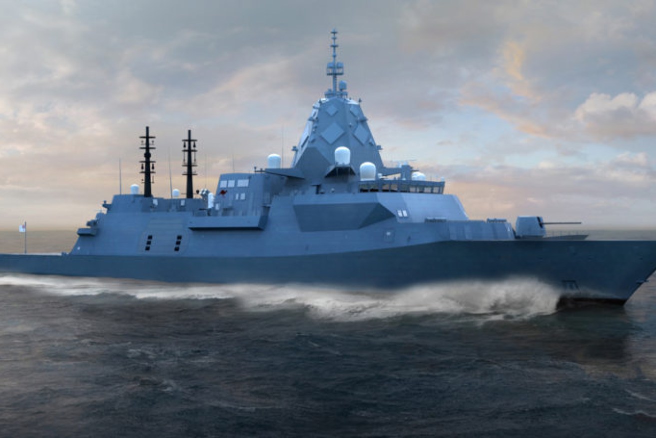 The nine Hunter-class frigates are set to be built in Adelaide. Image: BAE Systems