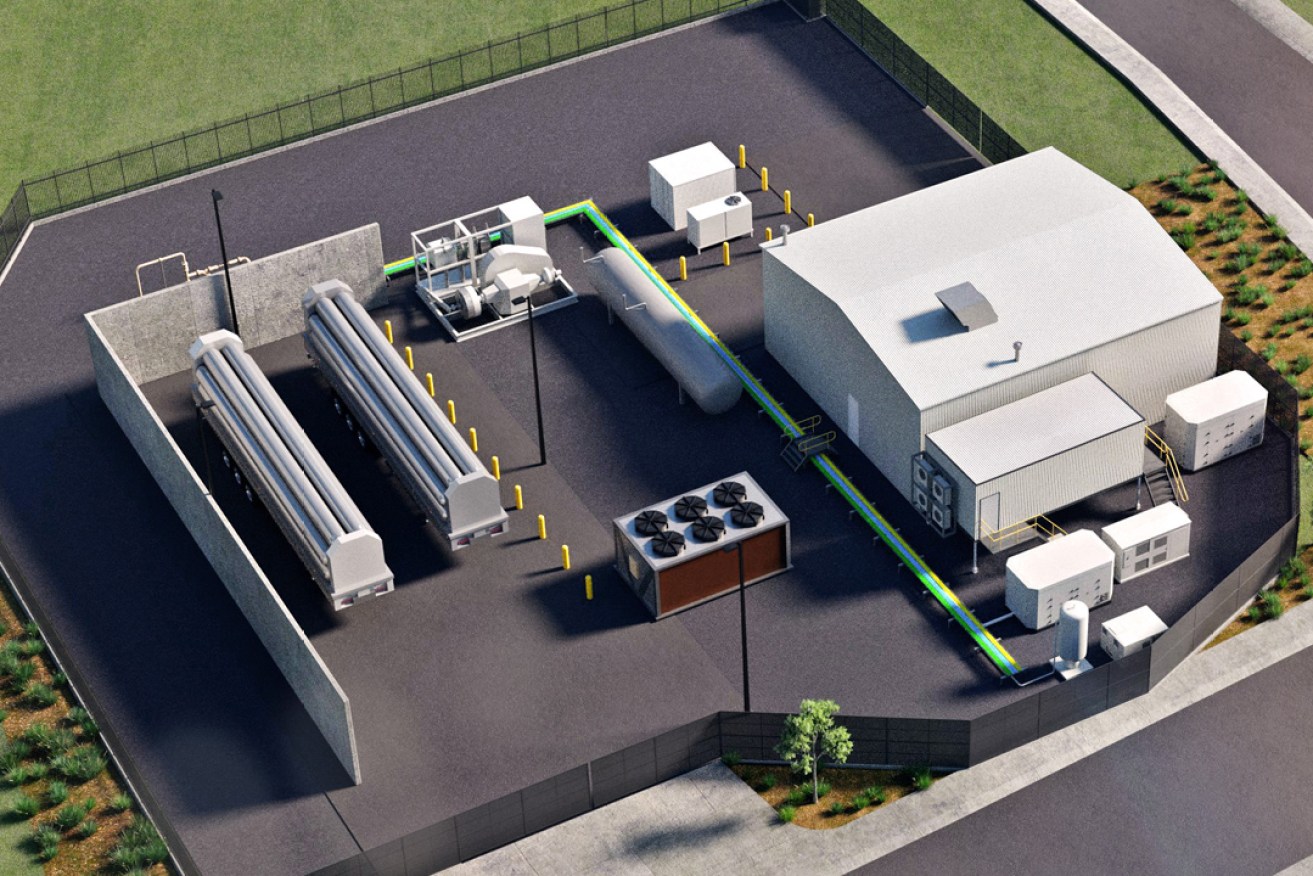 An artist's render of the Hydrogen Park SA being built at Tonsley. Image supplied.