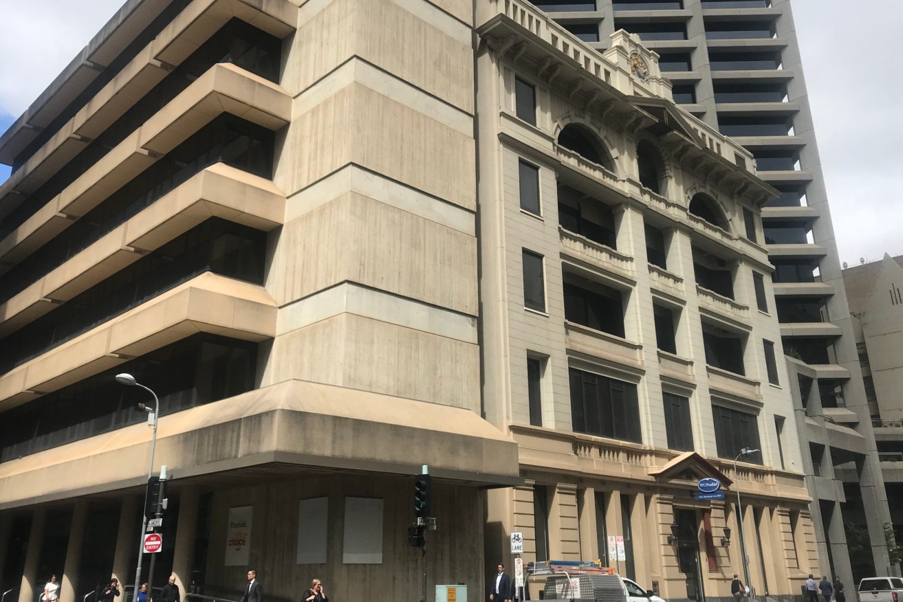 The former Bank of SA building will be demolished to make way for the Hyatt Regency hotel. Photo: Stephanie Richards/InDaily 