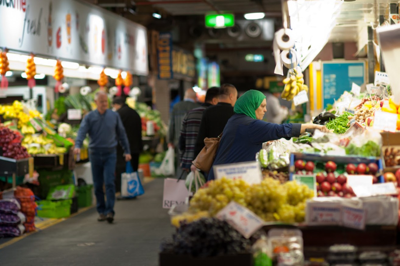 It's business as usual for the Adelaide Central Market amid coronavirus fears. Photo: InDaily 