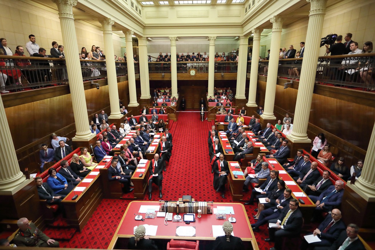 State parliamentarians seen at the opening of parliament last month. Photo: Tony Lewis / InDaily