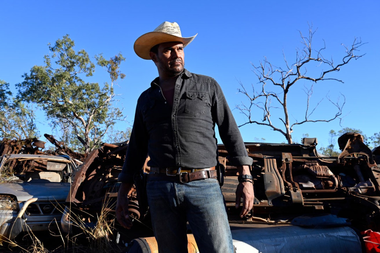 Aaron Pedersen stars as troubled detective Jay Swan in Mystery Road. Photo: David Dare Parker / ABC