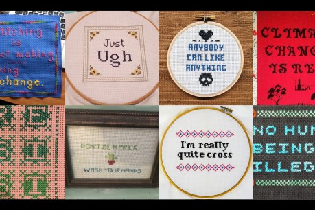 Fighting COVID-19 isolation and frustration with craftivism