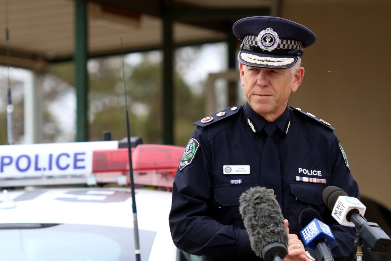 Police Commissioner and state co-ordinator Grant Stevens. Photo: Kelly Barnes / AAP
