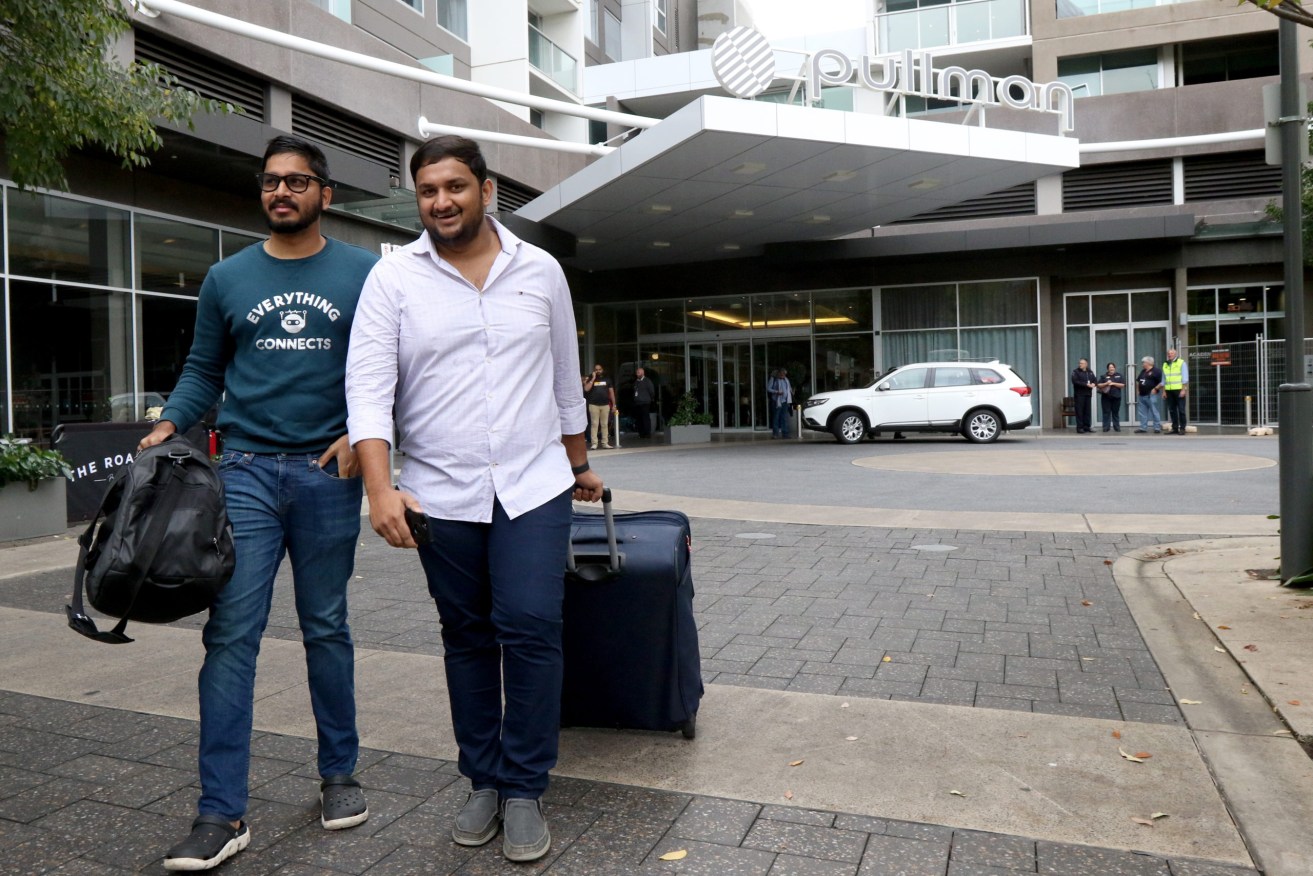 Repatriated Australians spent two weeks quarantine in the Pullman and Playford hotels. Photo: AAP/Kelly Barnes