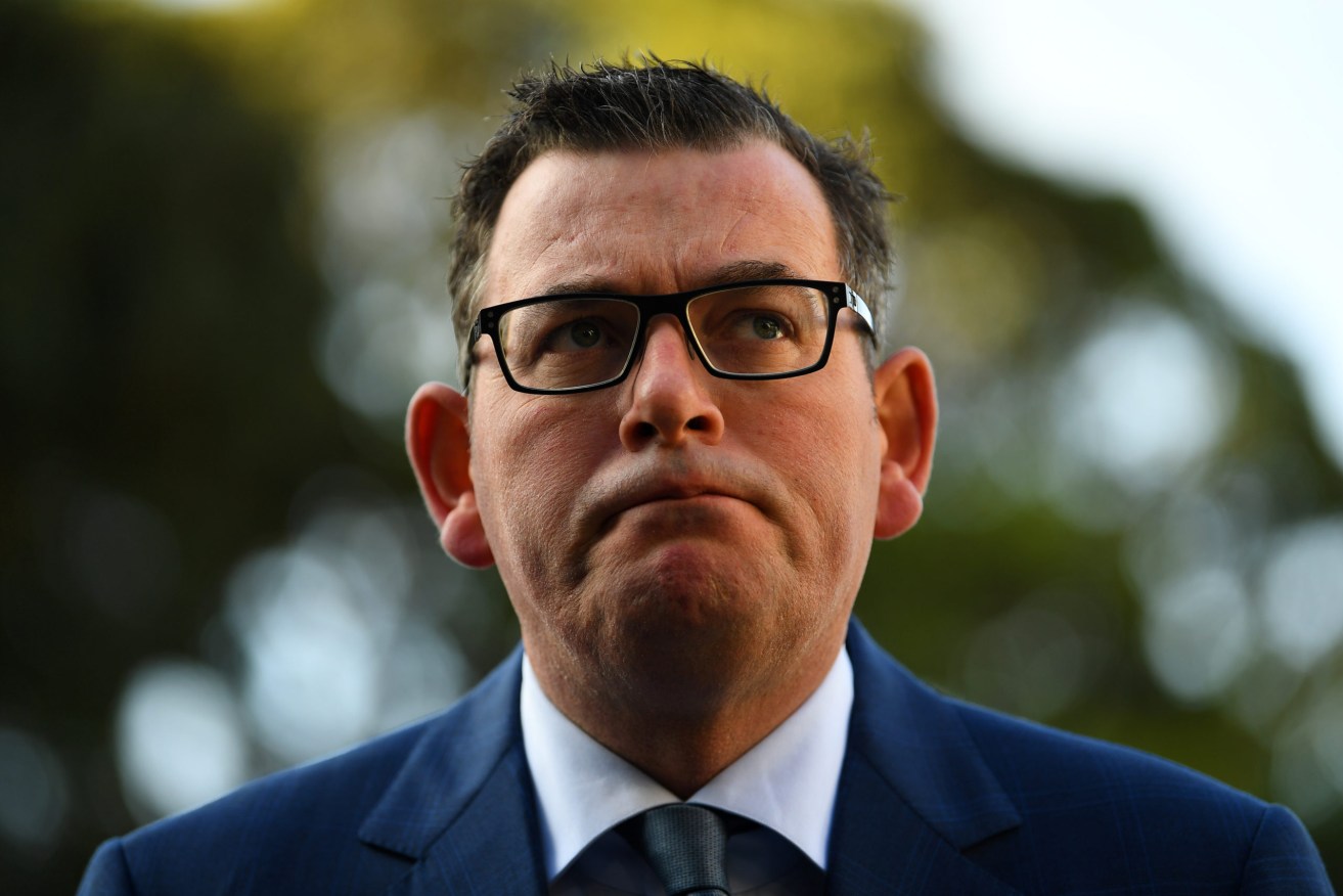Victorian Premier Daniel Andrews on Tuesday after a third minister left cabinet. Photo: AAP/James Ross