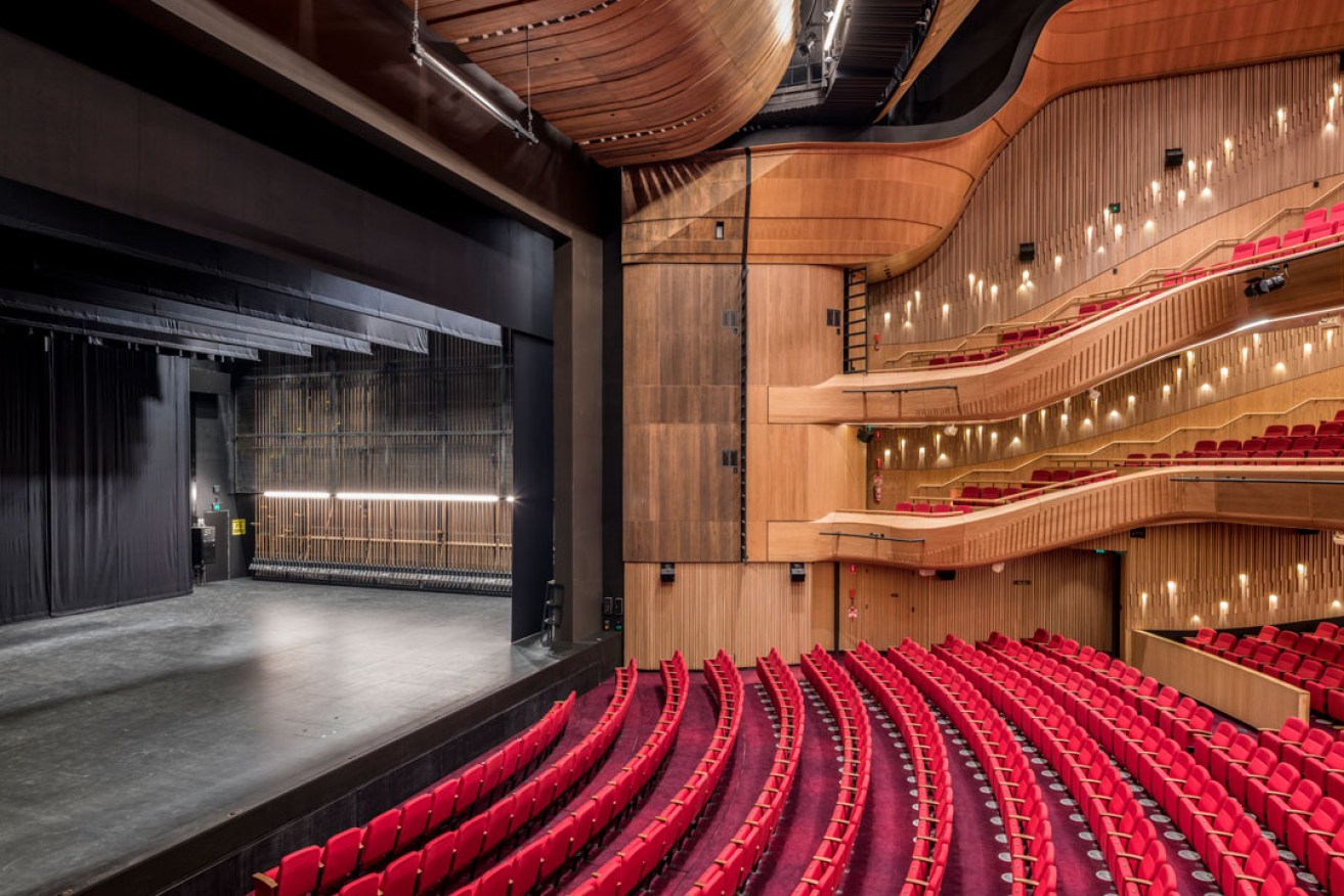 The rebuilt Her Majesty's Theatre has three levels of seating. Photo: Chris Oaten