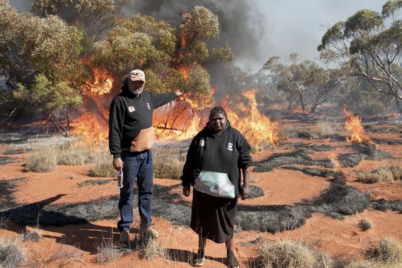 Sadness and loss is expressed in Maralinga Tjarutja by the land’s traditional owners. Photo: ABC
