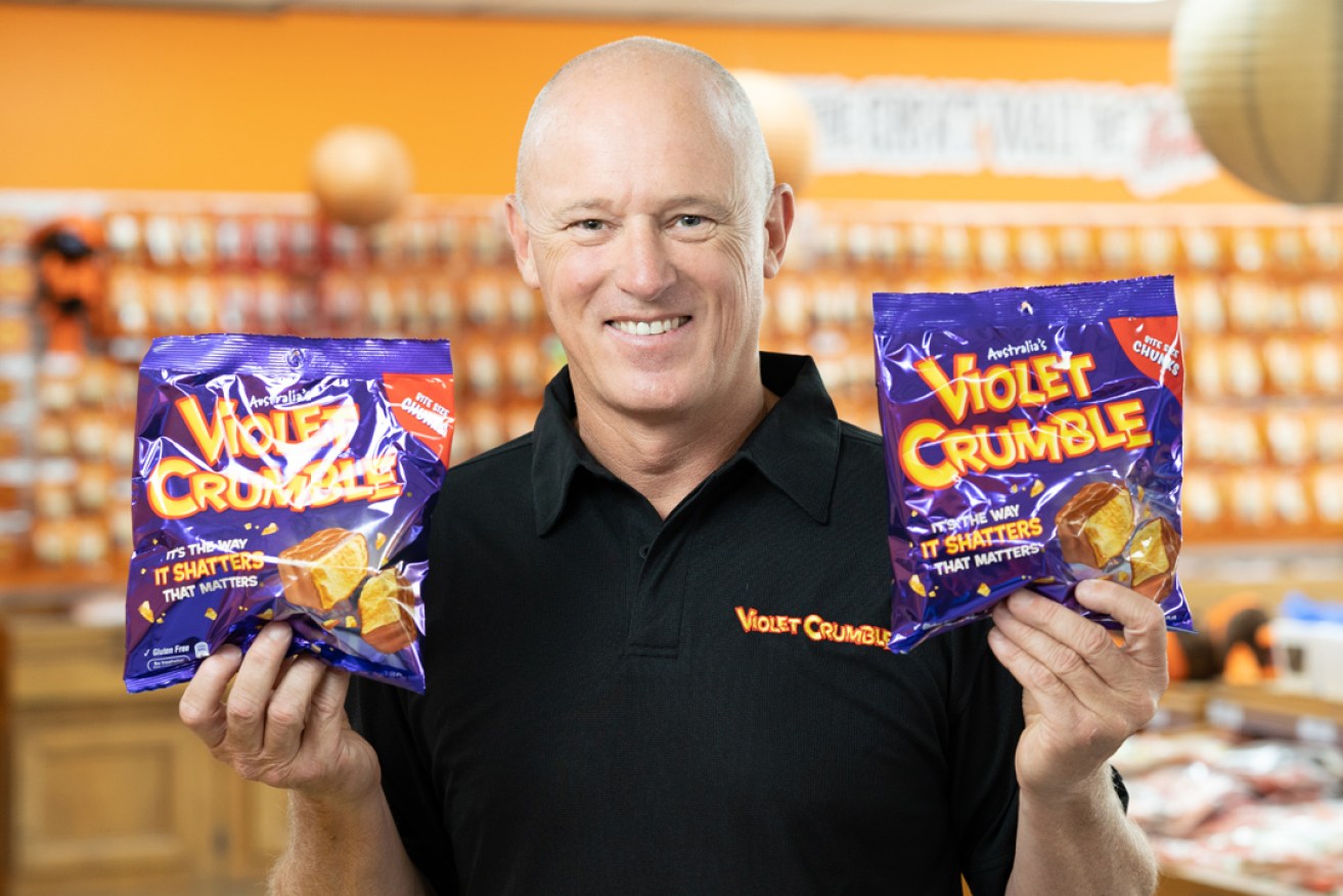 Robern Menz CEO Phil Sims says booming Violet Crumble sales is driving growth for the Glynde confectioner.