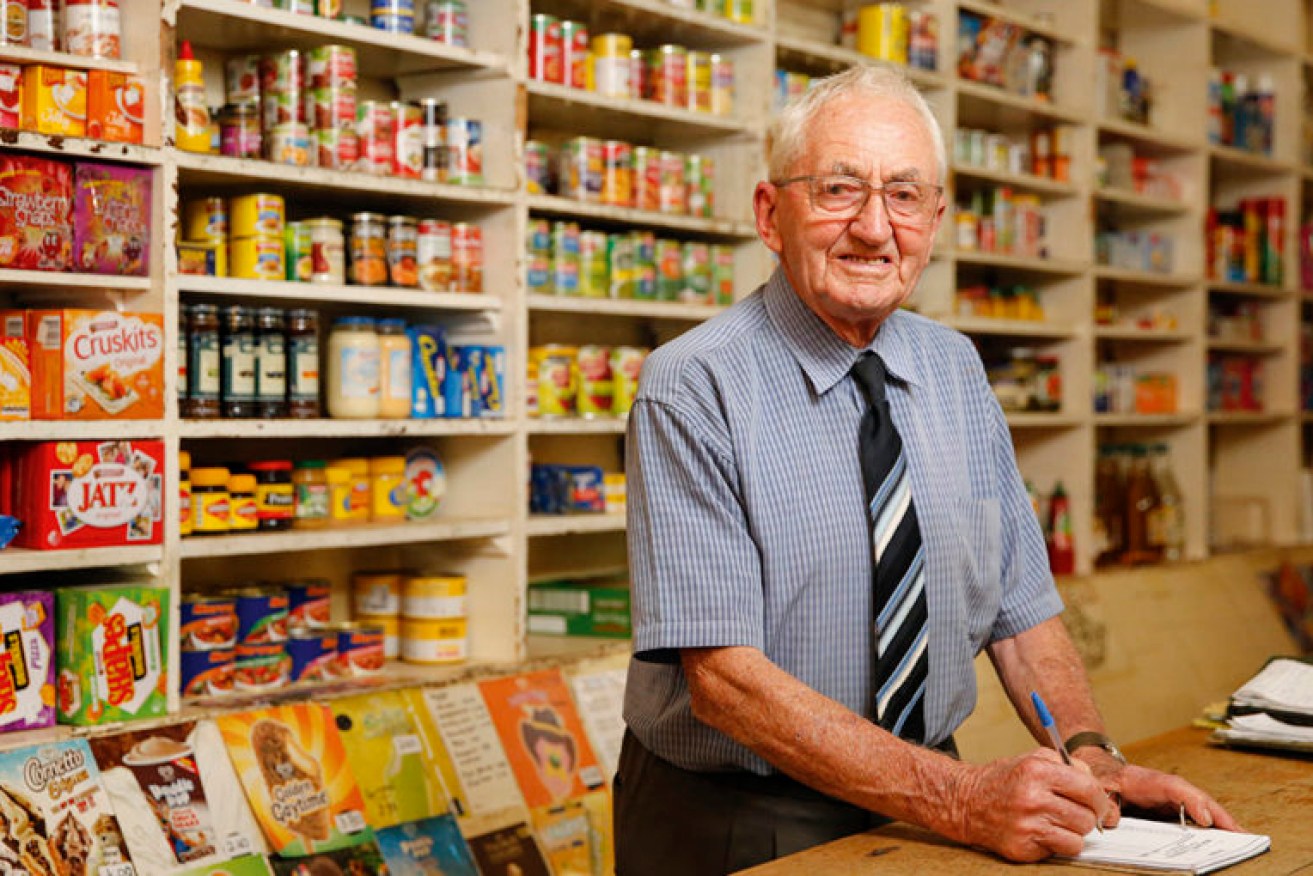 Merv has seen many changes to his town over the seven decades he’s been working at the general store, all the while running his farm.